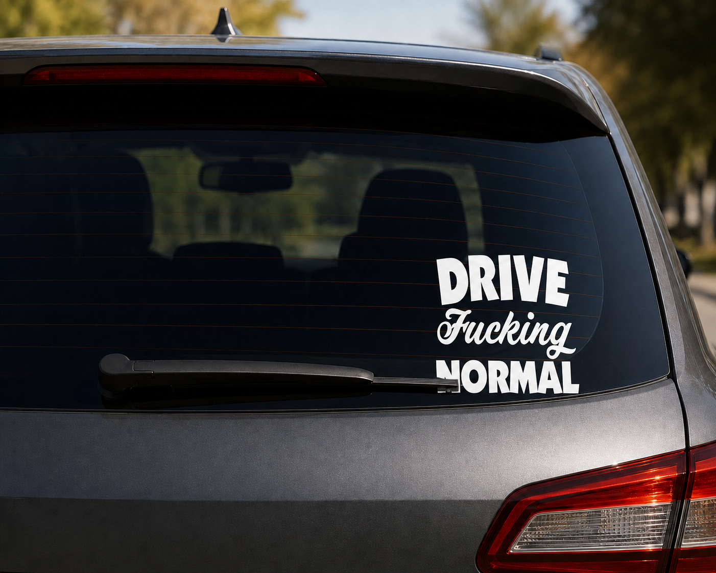 Drive fucking normal