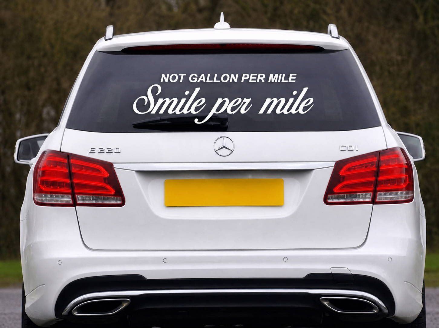 Smile per mile Dekal