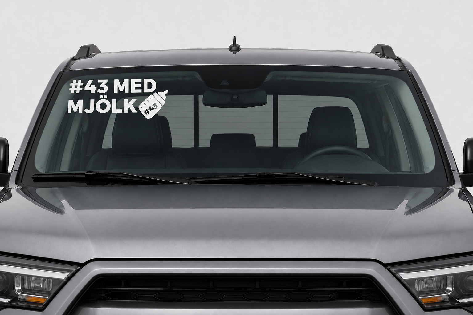#43 MED MJÖLK Dekal