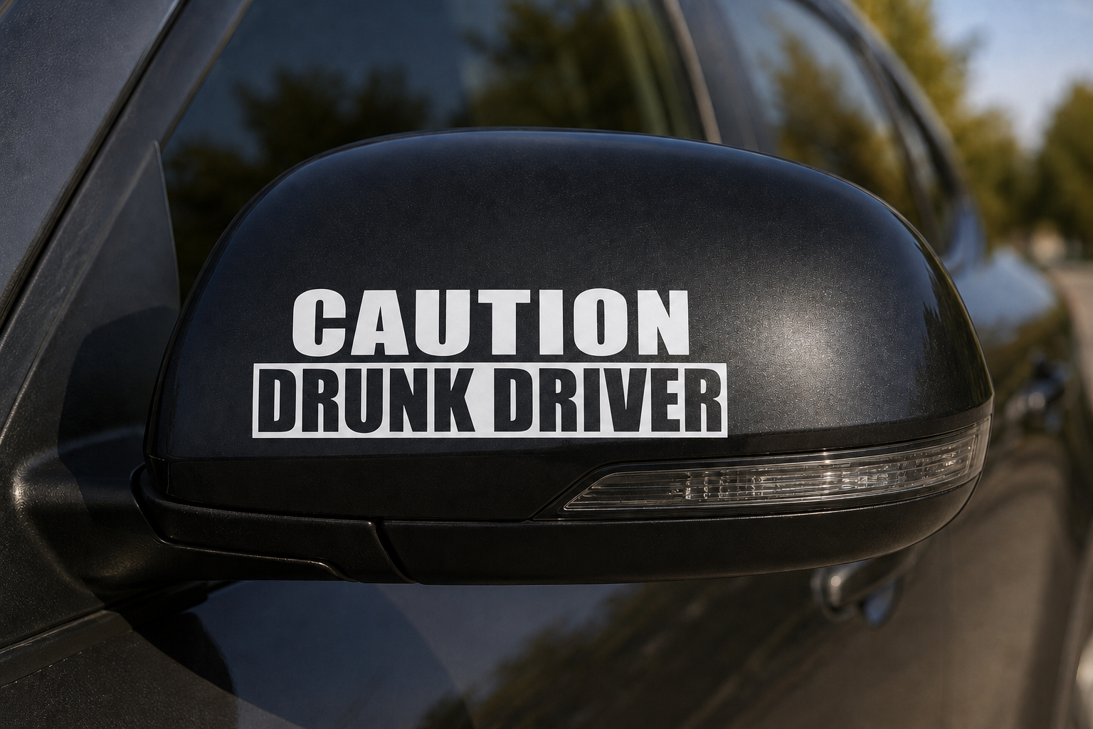 Dekal ”Caution drunk driver”