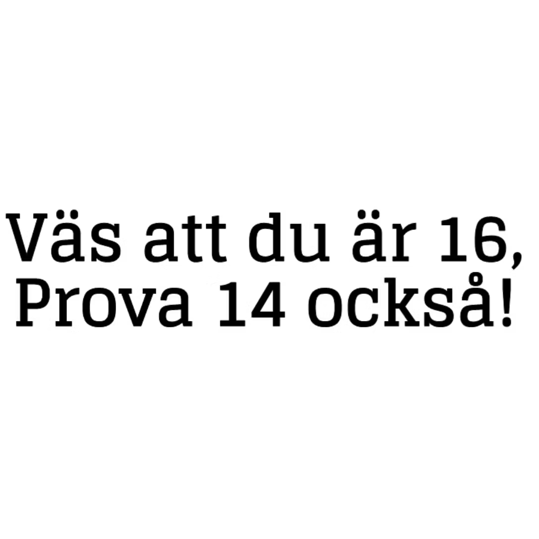 Dekal - Väs att du är 16
