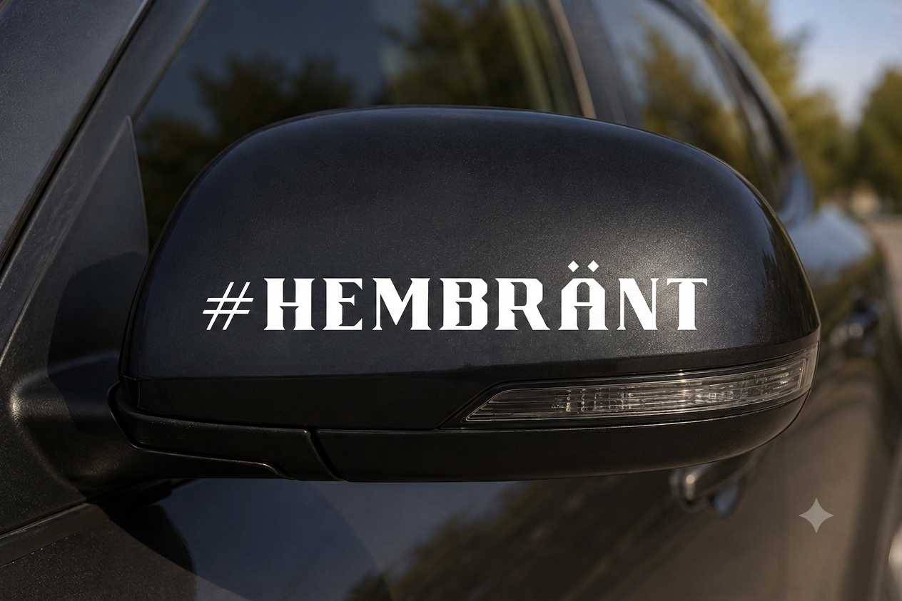 #HEMBRÄNT Dekal