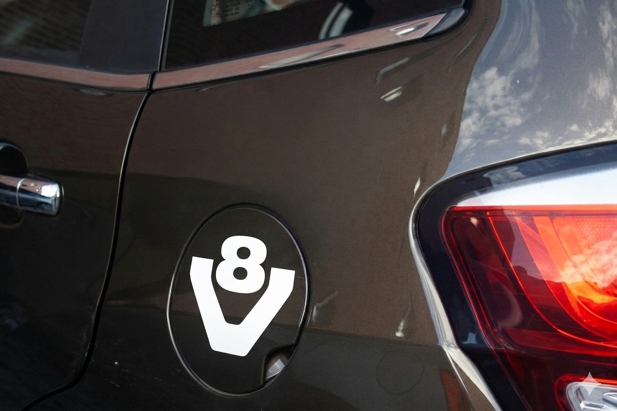 V8 Dekal