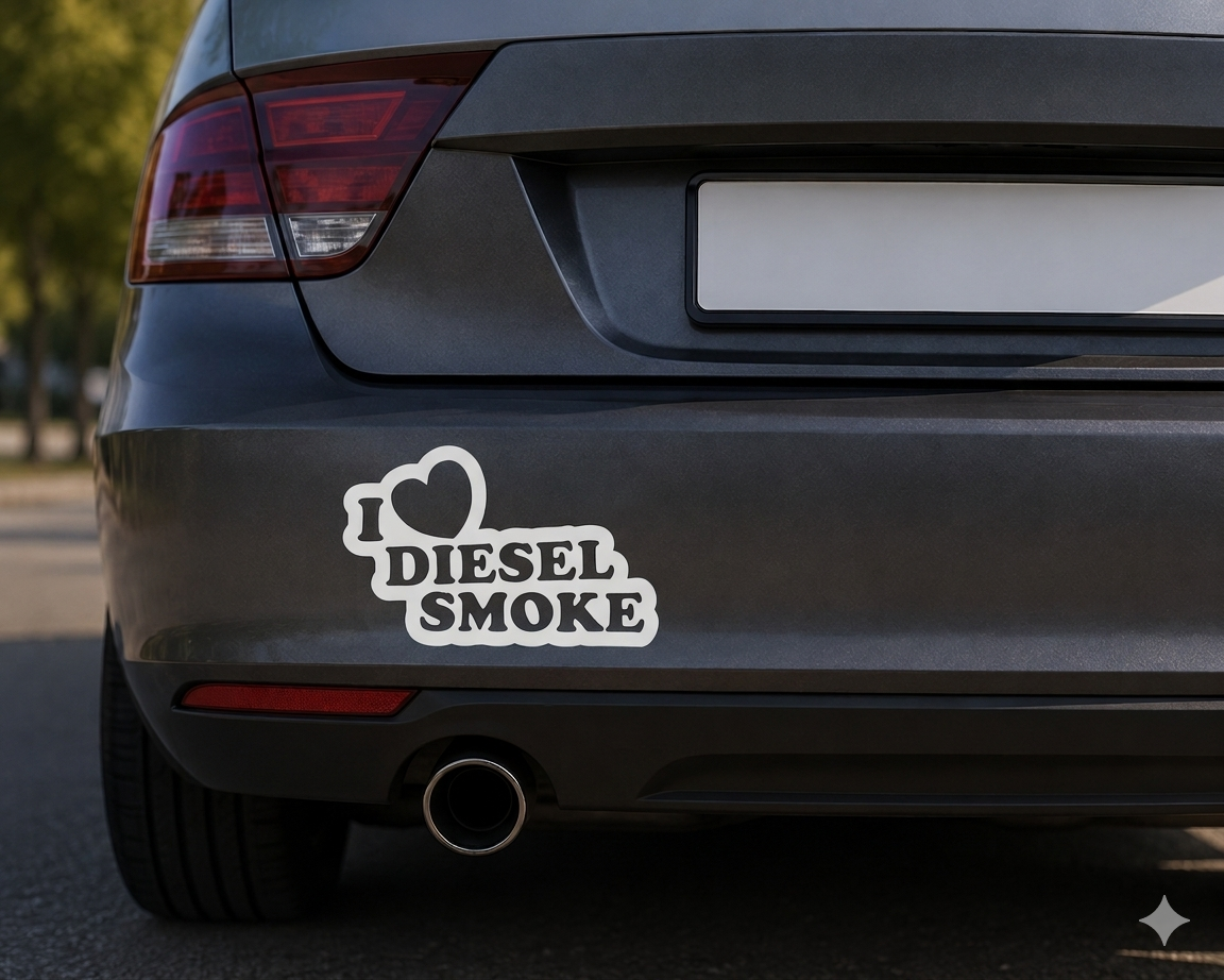 I LOVE DIESEL SMOKE - Dekal