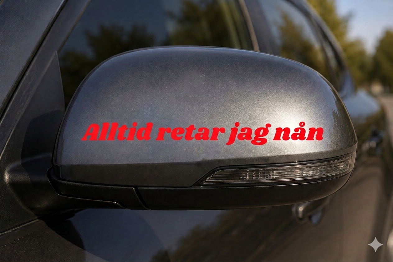 Dekal Alltid retar jag nån