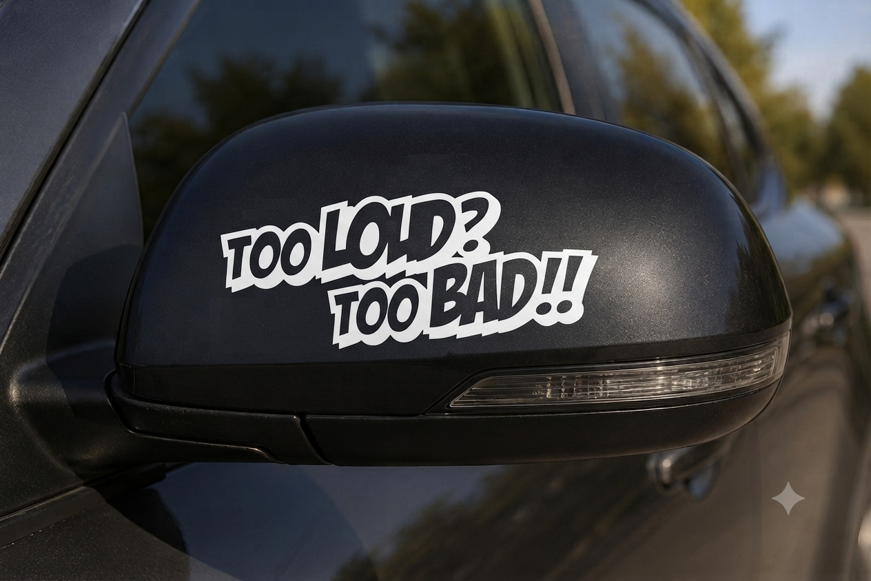 Dekal Too Loud Too Bad
