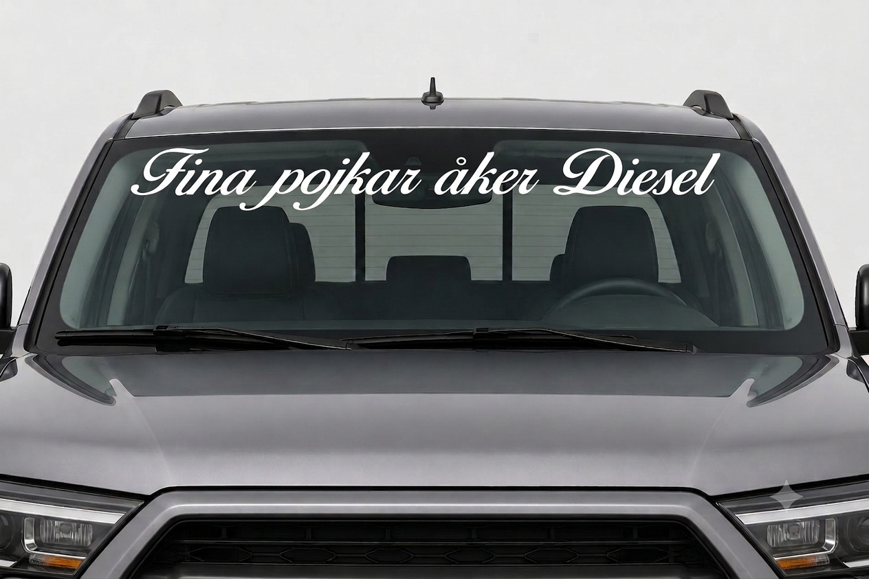 Dekal - Fina pojkar åker Diesel