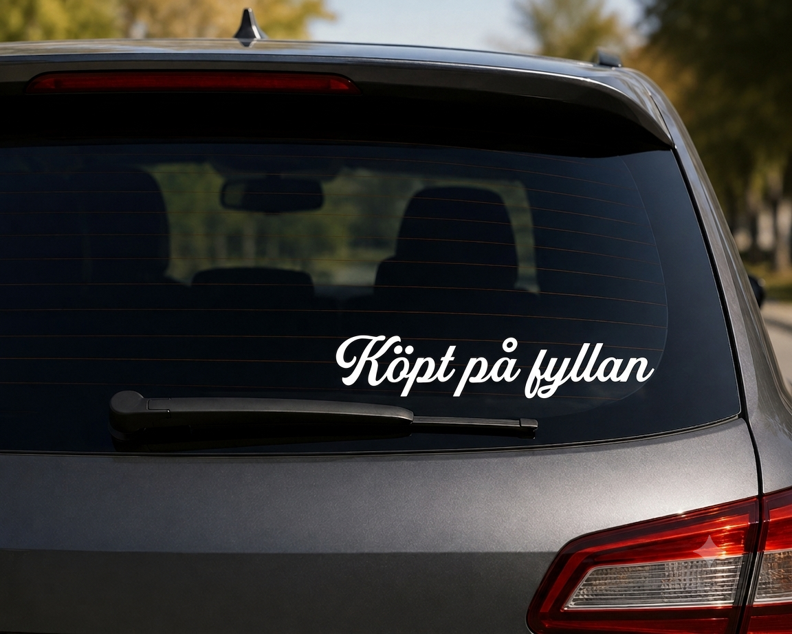 Dekal - Köpt på fyllan
