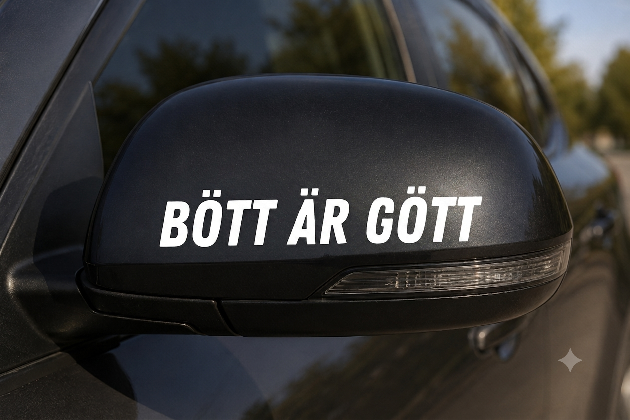 Bött är gött Dekal