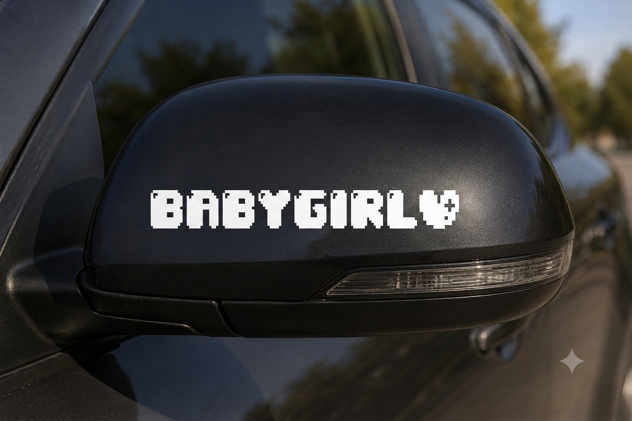 Dekal - BABYGIRL med hjärta