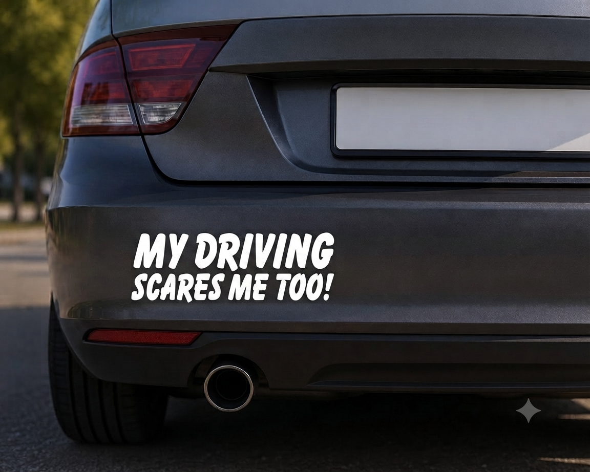 Dekal My driving scares me too!