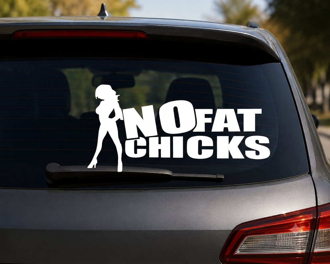 Dekal No fat chicks