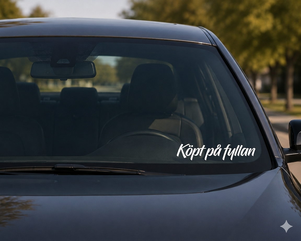 Dekal Köpt på fyllan