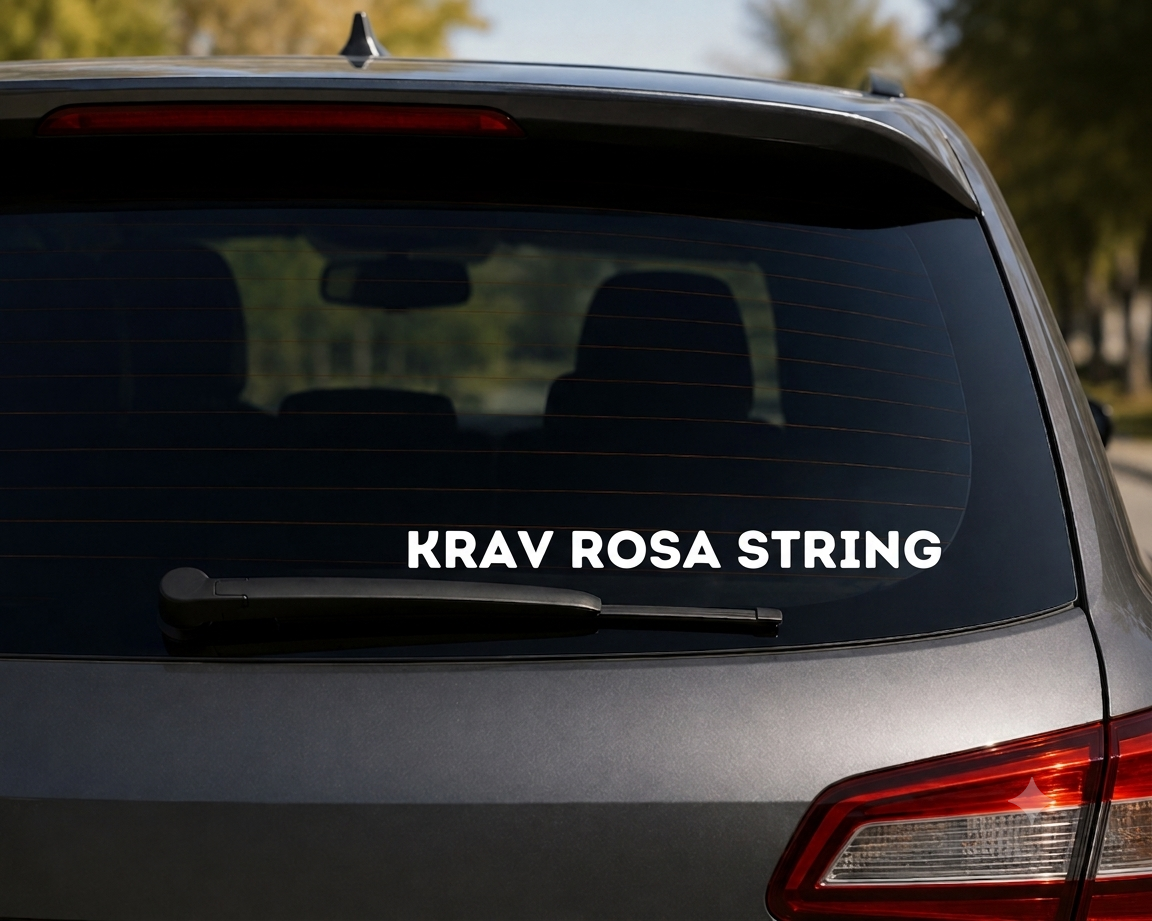 KRAV ROSA STRING Dekal