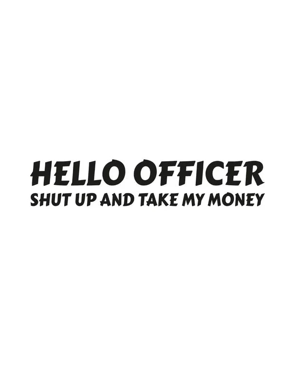 Dekal HELLO OFFICER