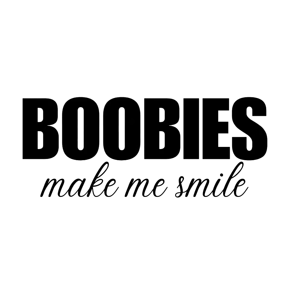 Dekal BOOBIES make me smile