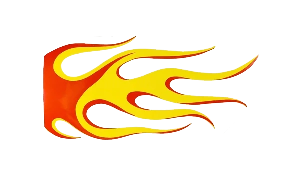 Klistermärken Flames större