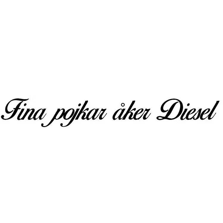Dekal - Fina pojkar åker Diesel