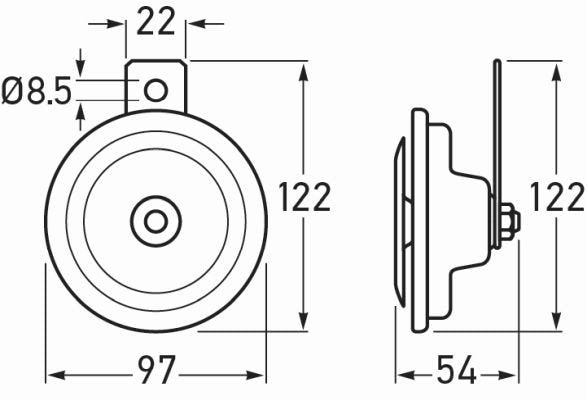 Ljudsignal HELLA 3BA002768-382