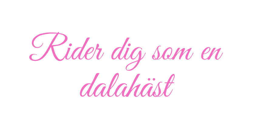 Rider dig som en dalahäst Dekal #2