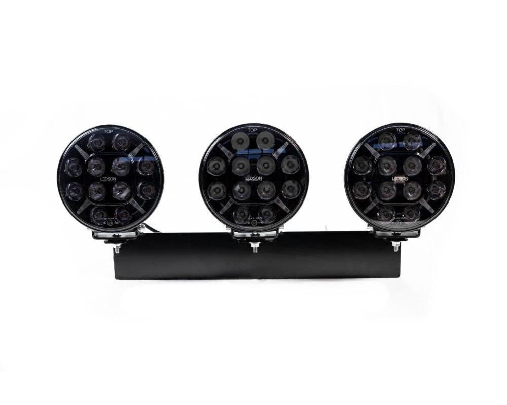 Castor7+ LEDSON LED Extraljus 7ˮ (3 st extraljus) och extraljushållare