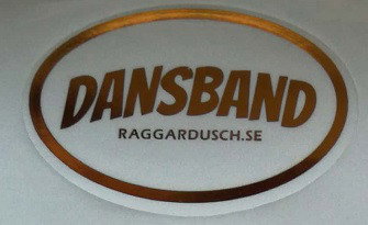 DANSBAND klistermärke (2-PACK)