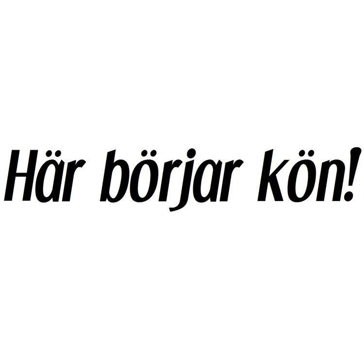 Dekal - Här börjar kön!