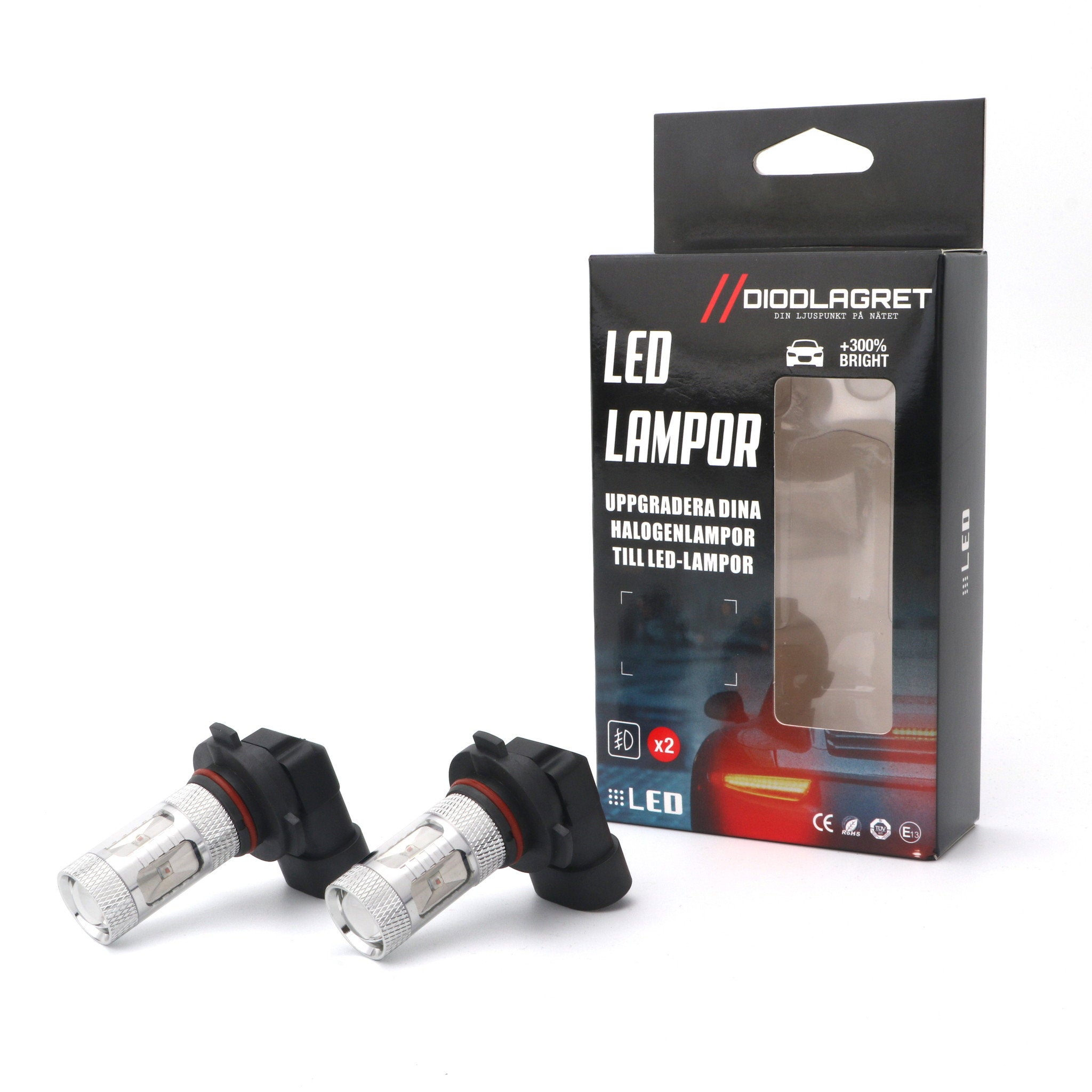 HB3/HB4 9005 Led-lampor 2pack Amber/Orange Dimljuslampor
