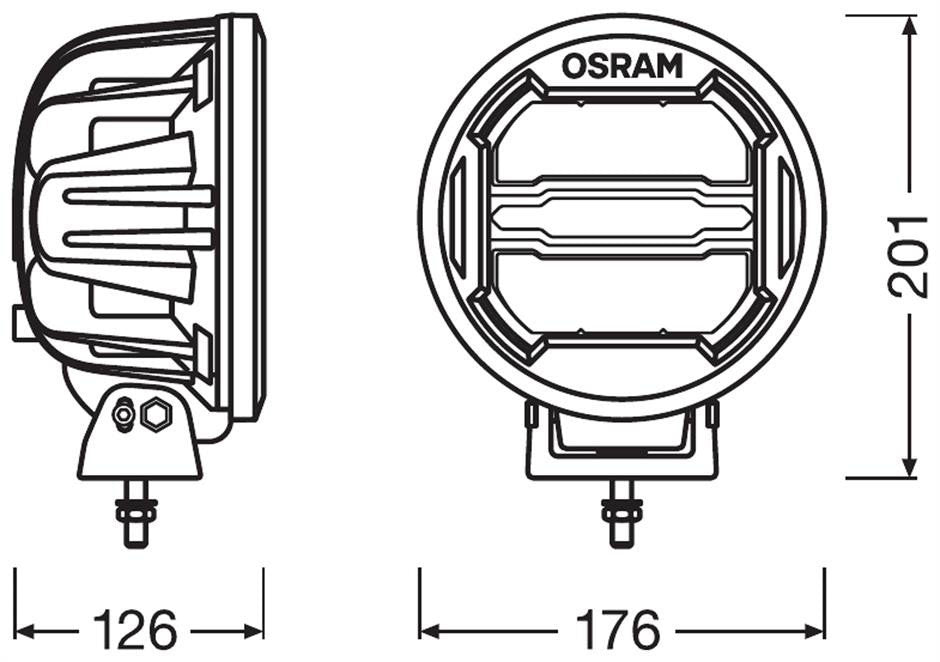 Osram LEDriving ROUND MX180-CB