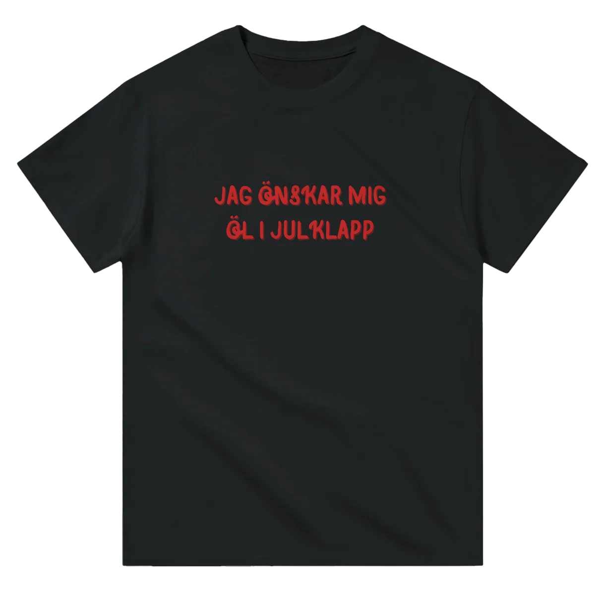Jag Önskar Mig Öl i Julklapp T-Shirt