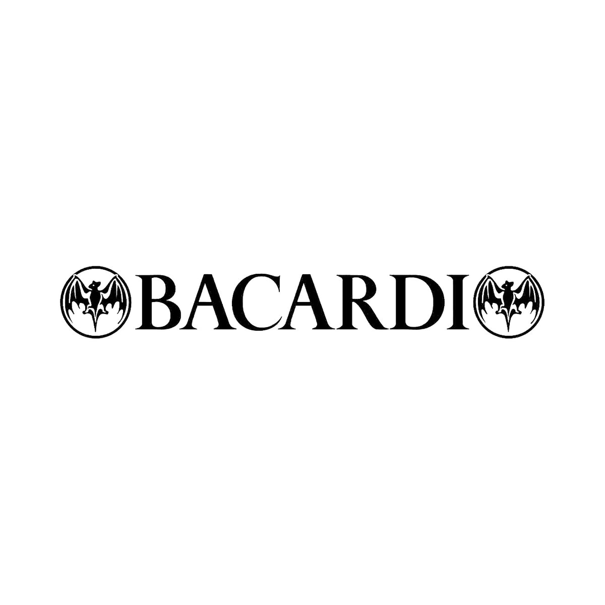 Bacardi med logo - Dekal