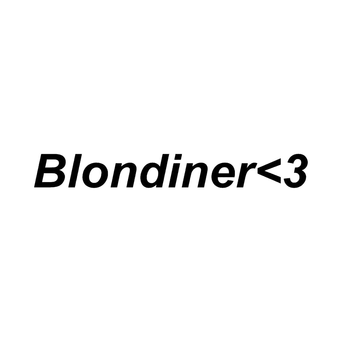 Blondiner<3 - Dekal