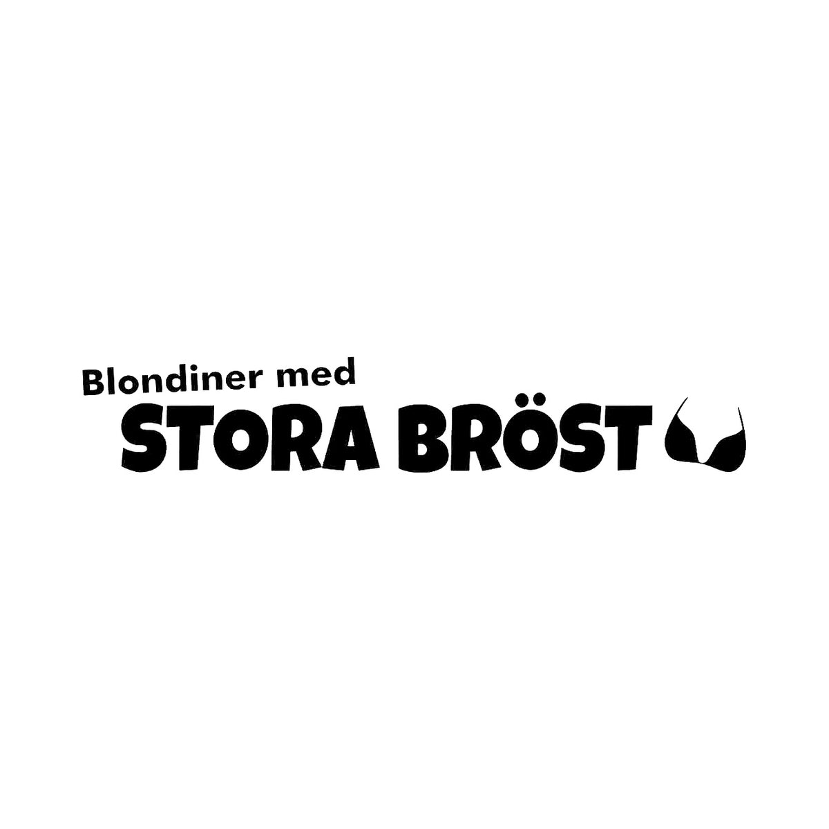 Blondiner med stora bröst - Dekal