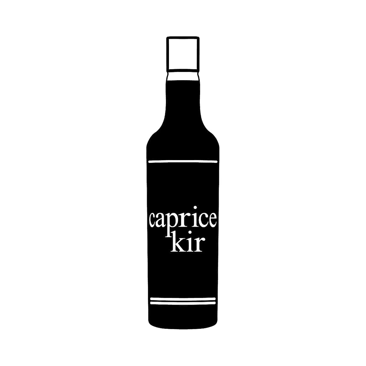 Caprice Kir flaska - Dekal
