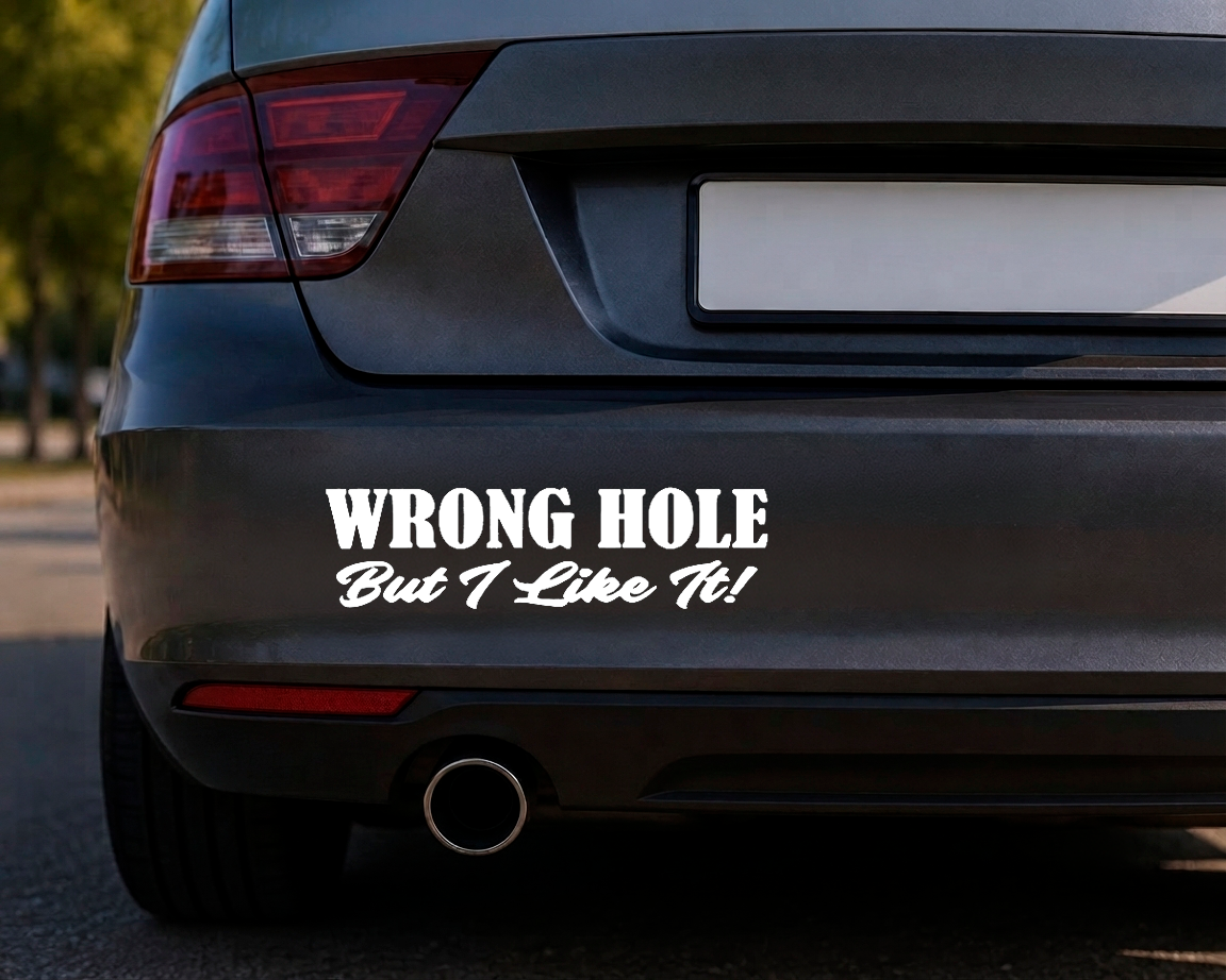 Dekal WRONG HOLE But I Like It!