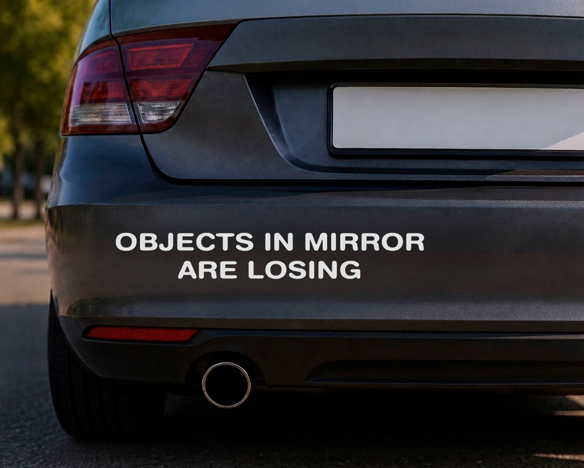 Dekal Objects in mirror are losing