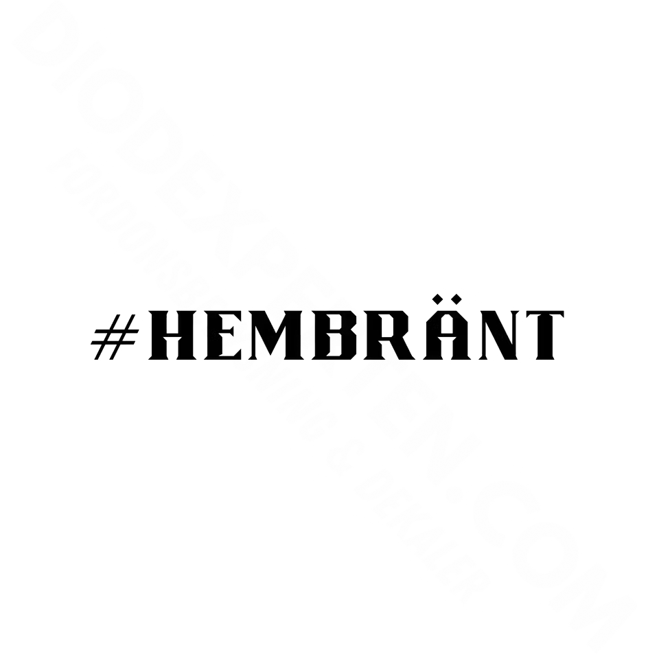 #HEMBRÄNT Dekal