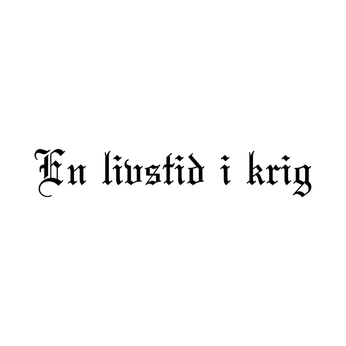 En livstid i krig - Dekal