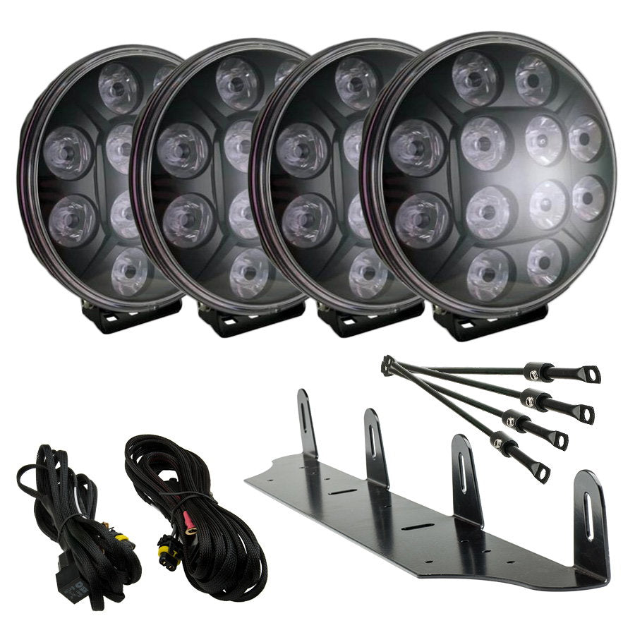 4-Pack POLLUX 9" 120W Extraljuspaket