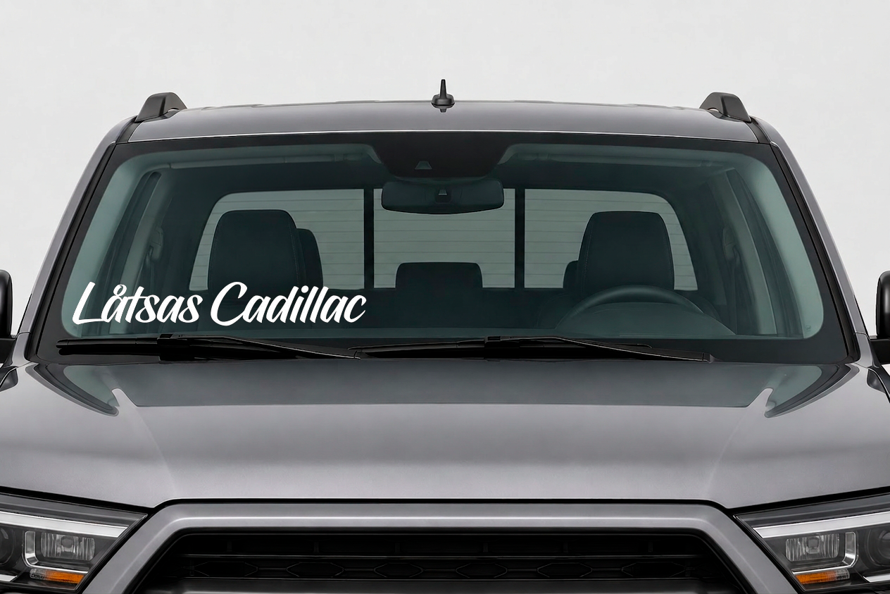Dekal Låtsas Cadillac