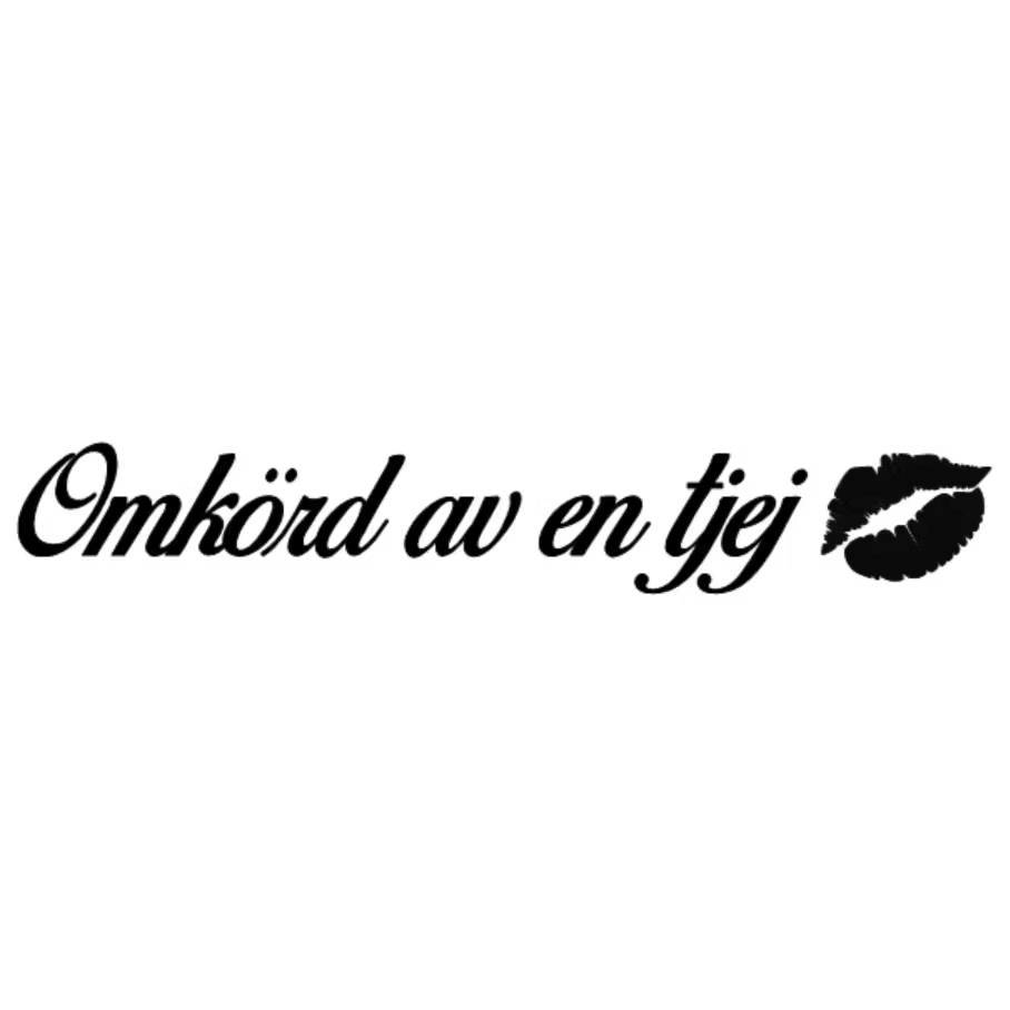 Dekal - Omkörd av en tjej
