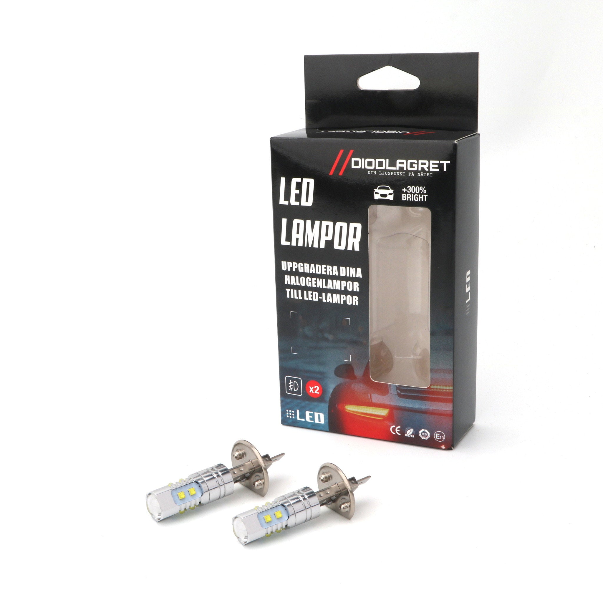 H1 Led-lampa 2pack Dimljuslampor