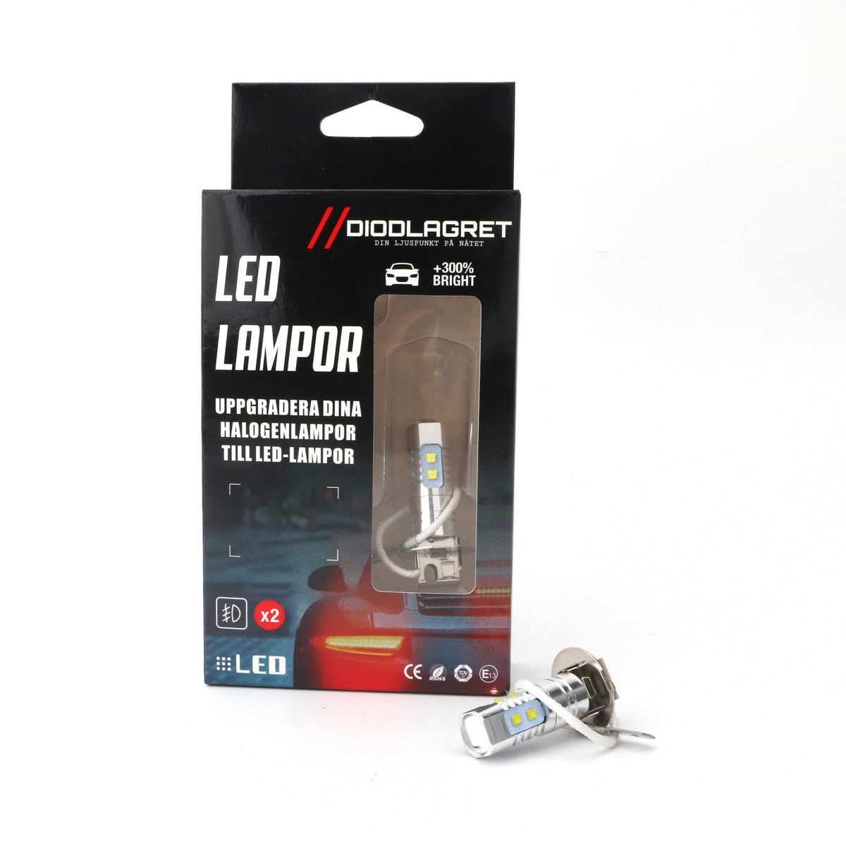 H3 Led-lampor 2pack Dimljuslampor