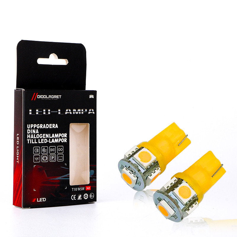 T10 W5W GUL 2pack
