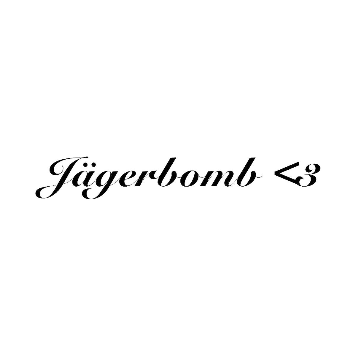 Jägerbomb<3 - Dekal