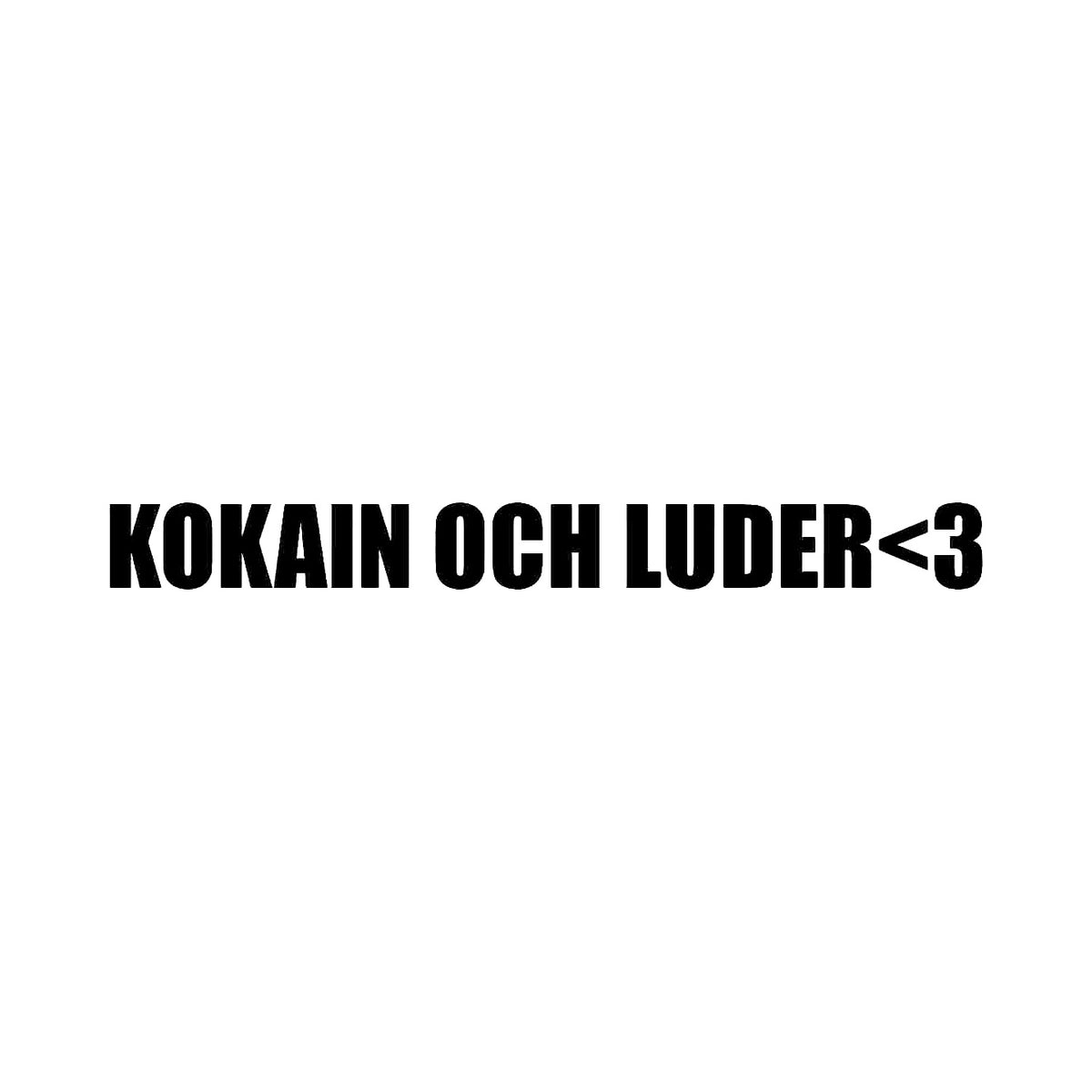 Kokain och luder<3 - Dekal