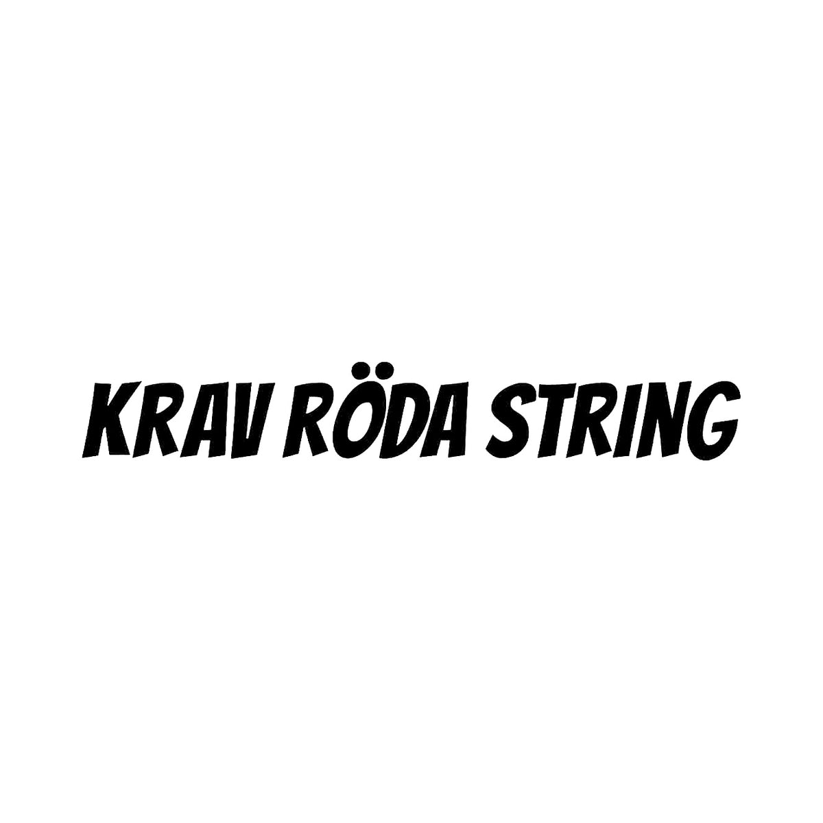 Krav röda string - Dekal