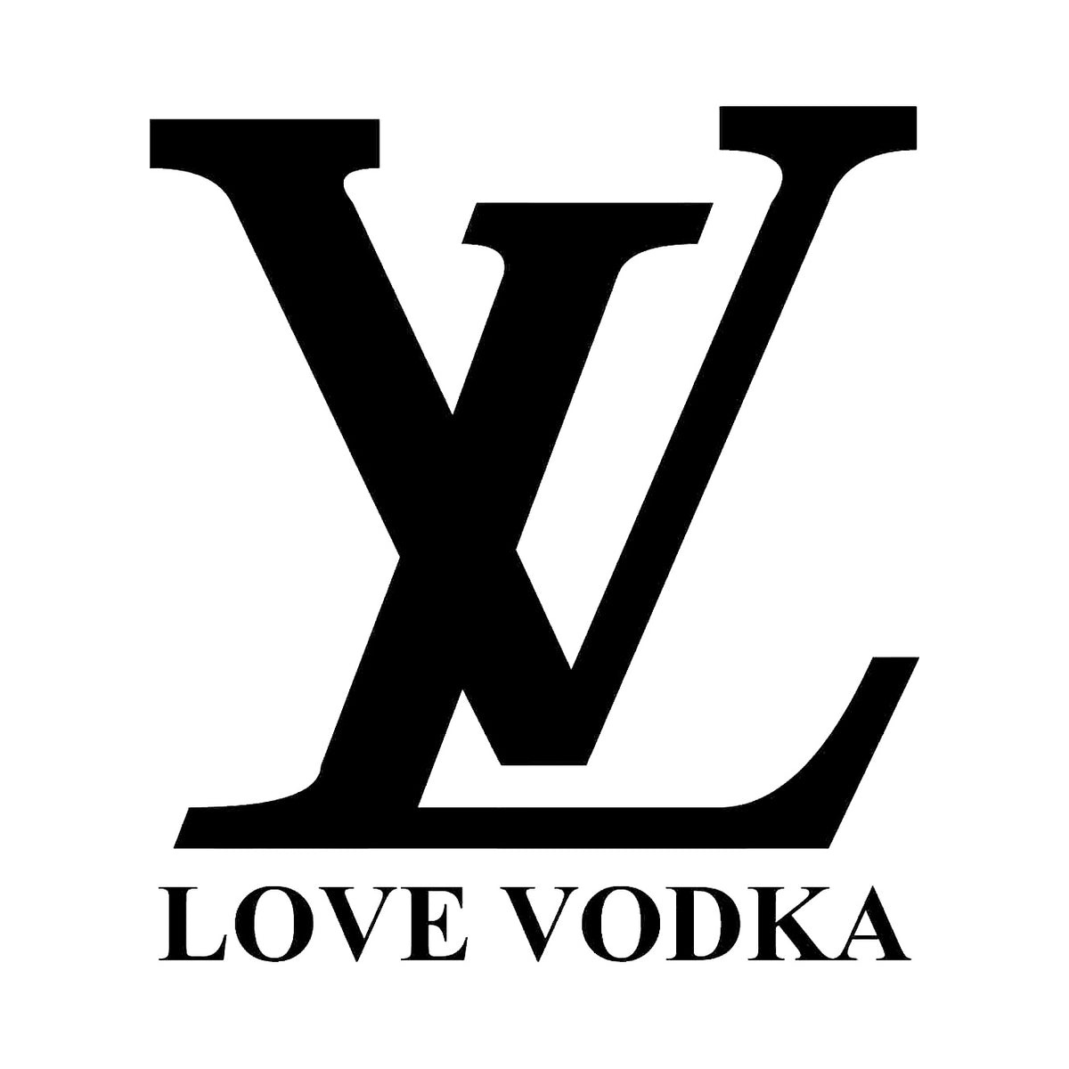 Love Vodka - Dekal