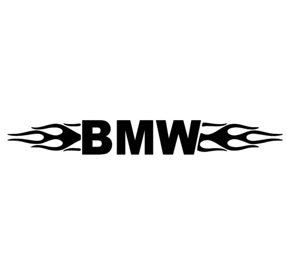 Dekal - BMW flammor