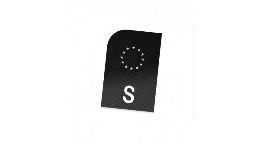 MC S-märke kolfiber vit